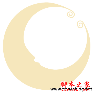 Illustrator绘制矢量画实例弯弯月牙_天极设计在线转载
