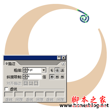 Illustrator绘制矢量画实例弯弯月牙_天极设计在线转载