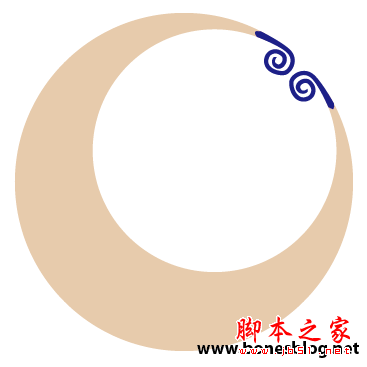 Illustrator绘制矢量画实例弯弯月牙_天极设计在线转载