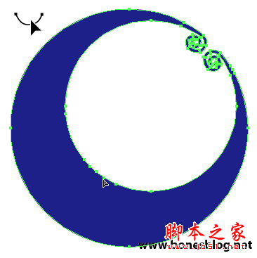 Illustrator绘制矢量画实例弯弯月牙_天极设计在线转载