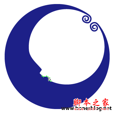 Illustrator绘制矢量画实例弯弯月牙_天极设计在线转载