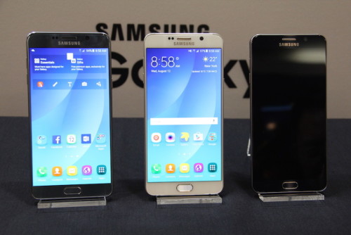 三星S6 edge+与Galaxy Note5新品发布会真机图及情况对比