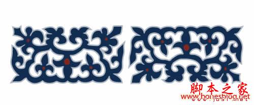 Illustrator精细绘制青花瓷盘三维效果图