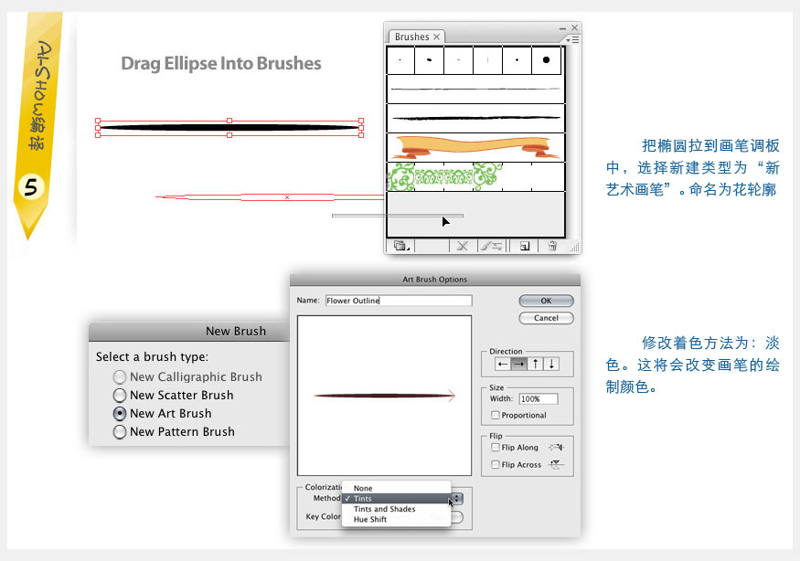 Illustrator实例教程：创作水彩矢量花朵插画,PS教程