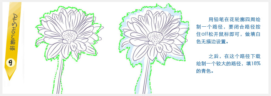 Illustrator实例教程：创作水彩矢量花朵插画,PS教程