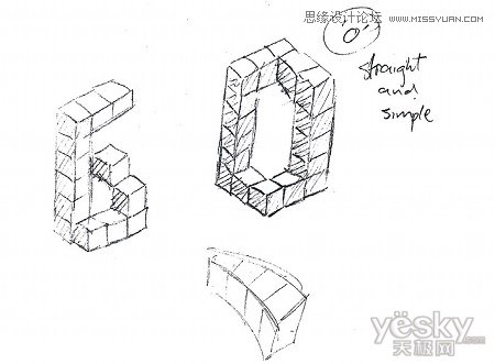 Illustrator绘制矢量三维字体组合特效,PS教程,思缘教程网