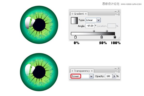 Illustrator制作万圣节带血丝的恐怖眼球