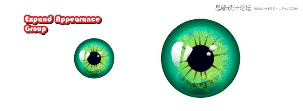 Illustrator制作万圣节带血丝的恐怖眼球