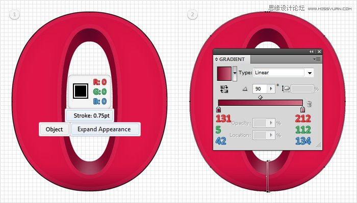 Illustrator制作立体效果的质感艺术字,PS教程,思缘教程网