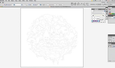 Illustrator绘制抽象唯美的插画教程