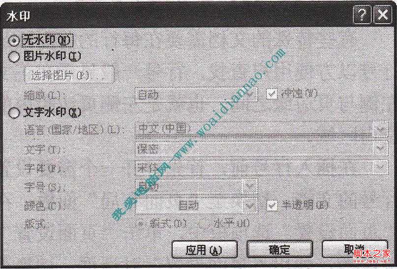如何使用Word 2010的水印功能