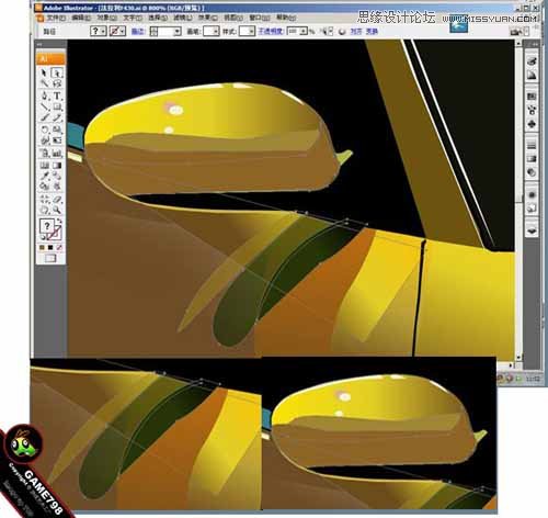 Illustrator打造超酷的保时捷超级跑车