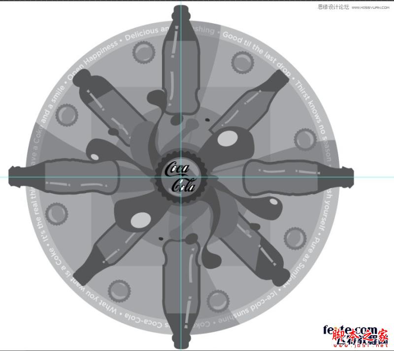 Illustrator制作曼陀罗可乐效果和调色分享