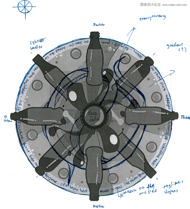 Illustrator制作曼陀罗可乐效果和调色分享