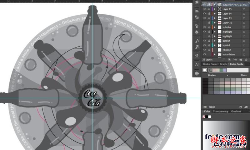 Illustrator制作曼陀罗可乐效果和调色分享
