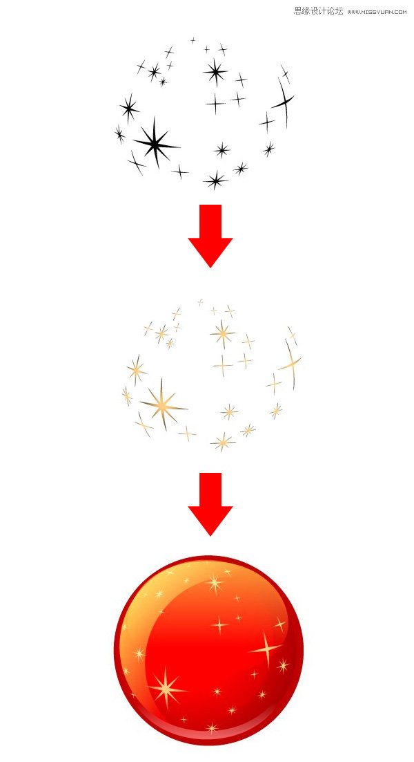 Illustrator制作一个精致的圣诞节花环