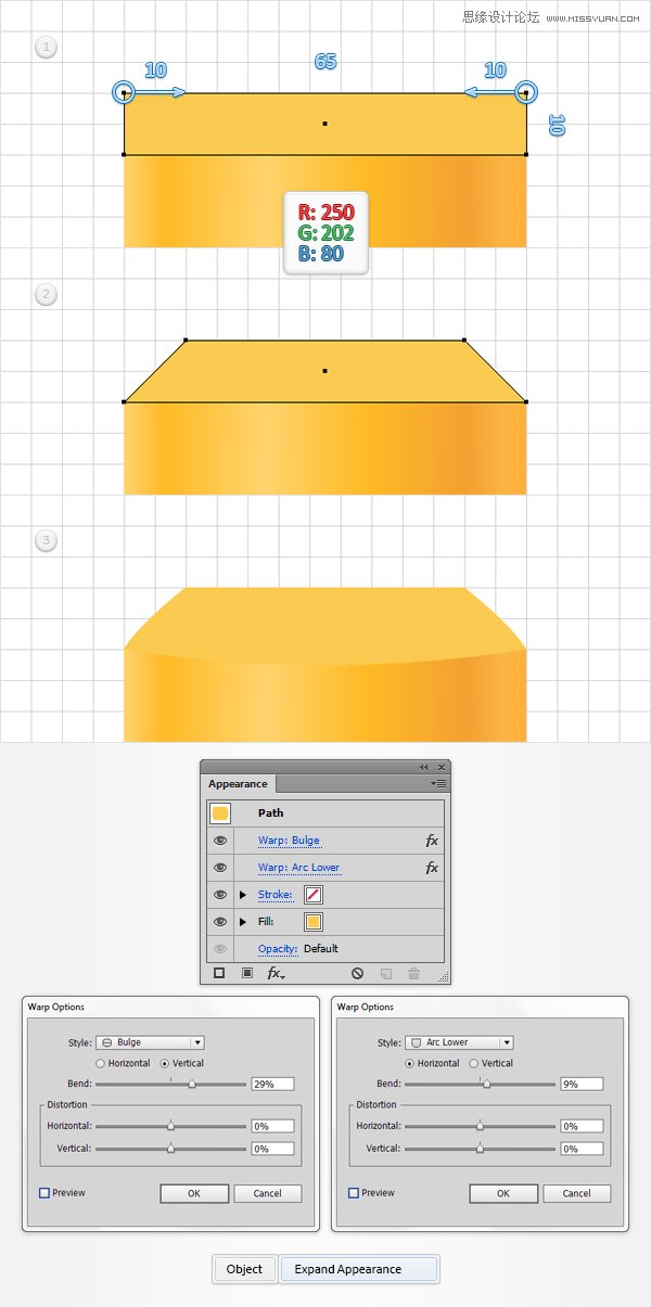 Illustrator设计金黄色的芥末文字效果,