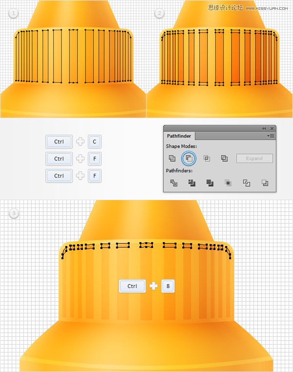 Illustrator设计金黄色的芥末文字效果,