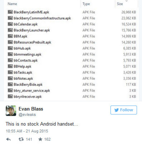 黑莓Venice内置应用列表