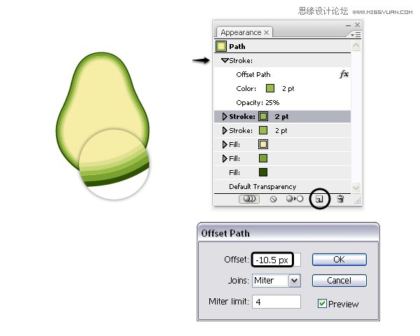 Illustrator绘制立体逼真的鸭梨效果图,