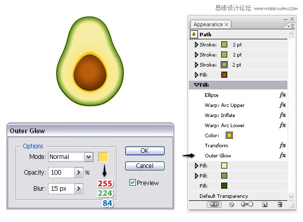 Illustrator绘制立体逼真的鸭梨效果图,