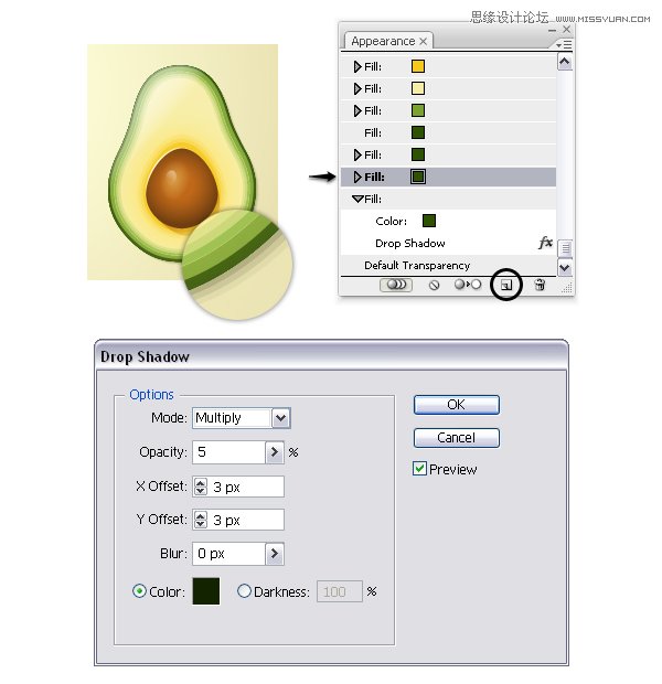 Illustrator绘制立体逼真的鸭梨效果图,