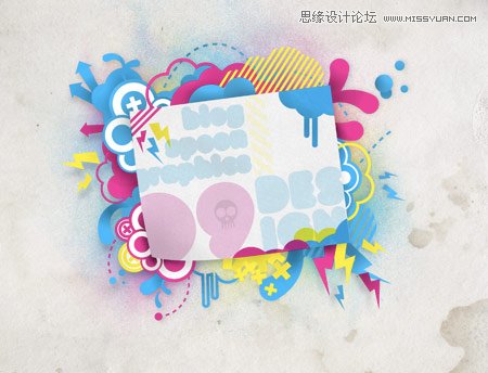 Illustrator结合PS设计时尚的花纹插画教程