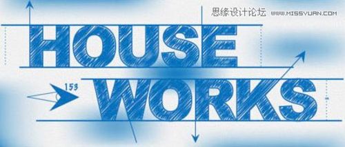 Illustrator打造文字草图特效