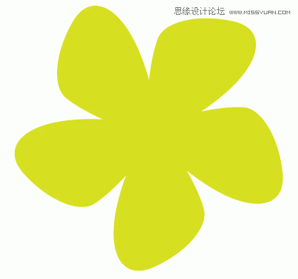 Illustrator绘制绿色清新的花朵图案