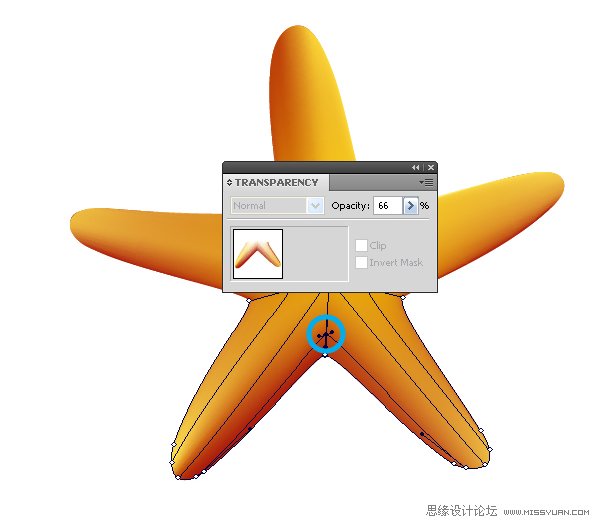 Illustrator绘制立体真实的海星教程,PS教程,思缘教程网
