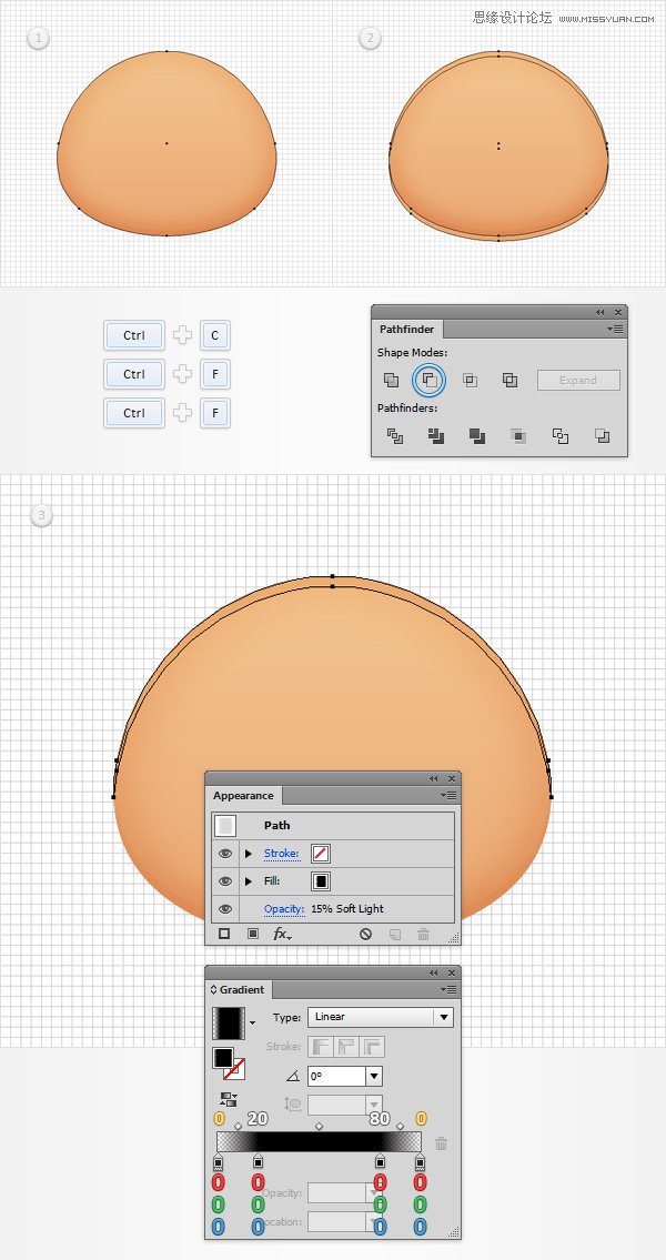 Illustrator设计时尚有趣的卡通人物脸部,