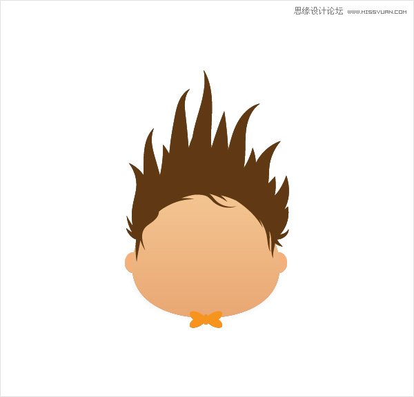 Illustrator设计时尚有趣的卡通人物脸部,