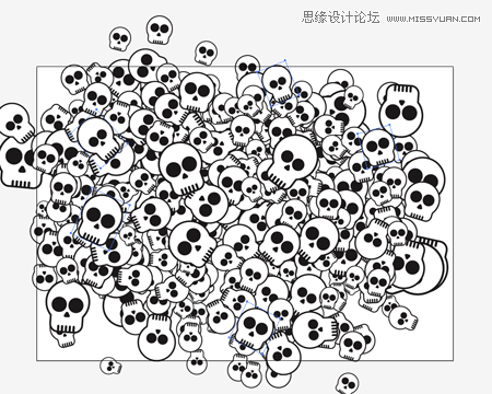 Illustrator给滑板添加骷髅图案效果,PS教程,思缘教程网