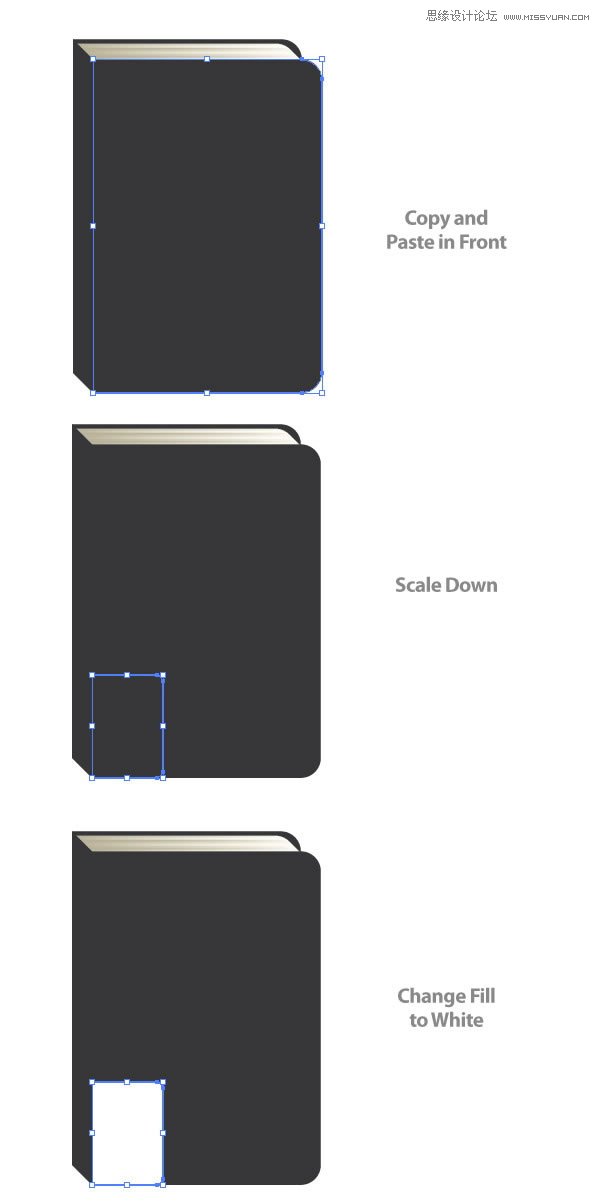 Illustrator绘制立体效果的黑色笔记本,破洛洛