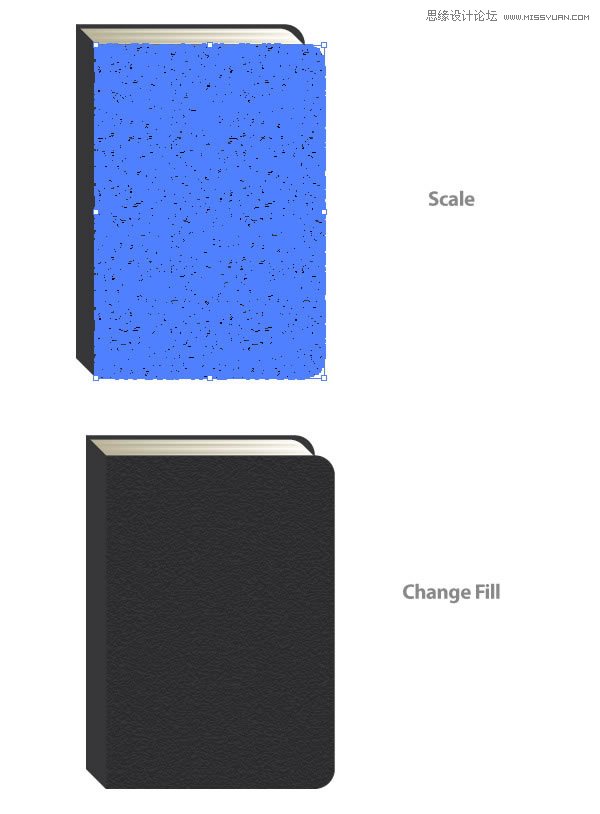 Illustrator绘制立体效果的黑色笔记本,破洛洛