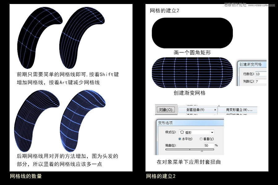 Illustrator绘画实例解析网格工具使用技巧,破洛洛