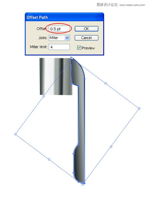 Illustrator绘制逼真的笔筒图标教程,破洛洛
