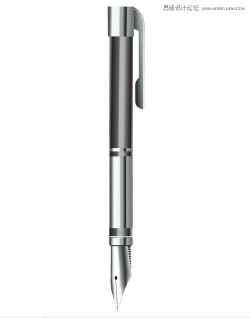 Illustrator绘制逼真的笔筒图标教程,破洛洛