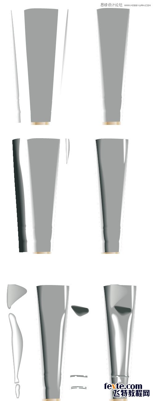 Illustrator绘制逼真的笔筒图标教程,破洛洛