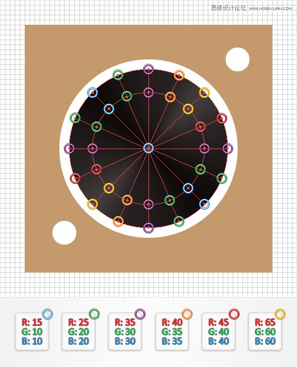 Illustrator创建立体风格的黑胶唱机图标,破洛洛