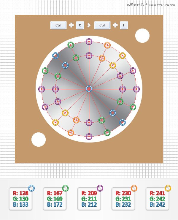 Illustrator创建立体风格的黑胶唱机图标,破洛洛