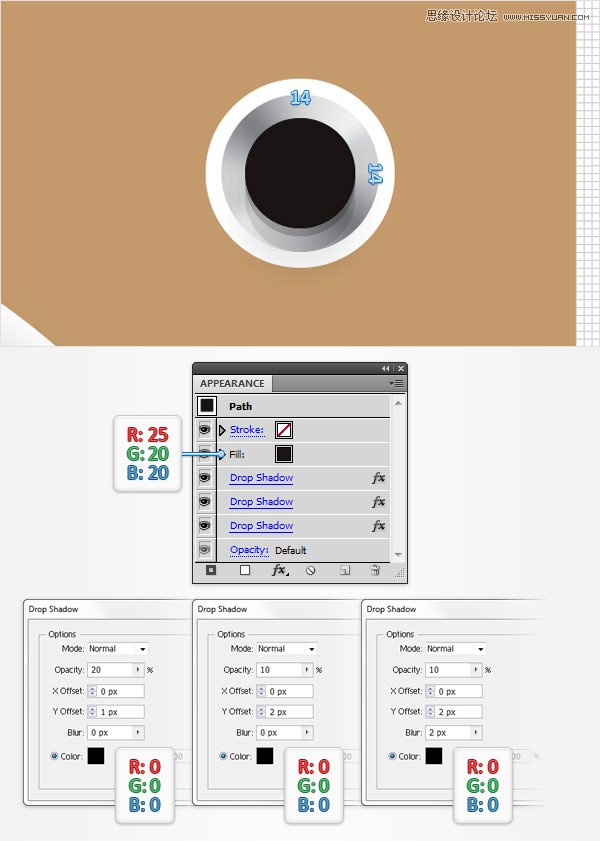 Illustrator创建立体风格的黑胶唱机图标,破洛洛