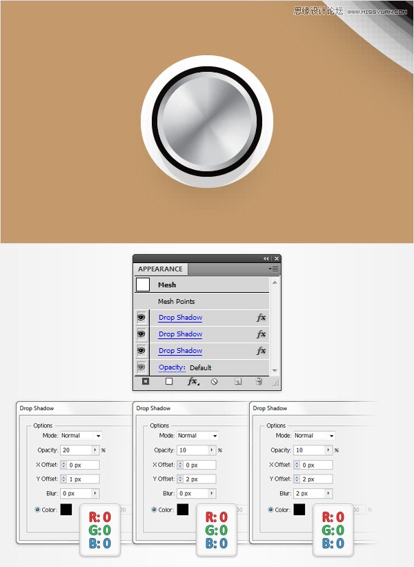 Illustrator创建立体风格的黑胶唱机图标,破洛洛