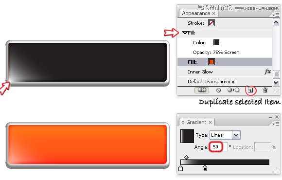 Illustrator实例教程：使用3D效果制作网页按钮,破洛洛
