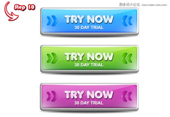 Illustrator实例教程：使用3D效果制作网页按钮,破洛洛