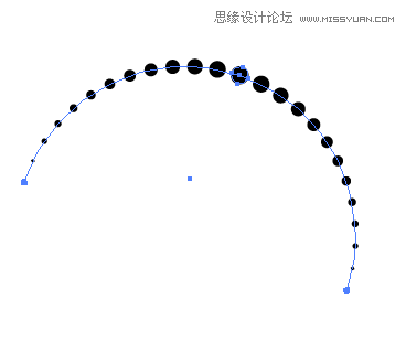 Illustrator制作点状扩散漩涡形状,破洛洛
