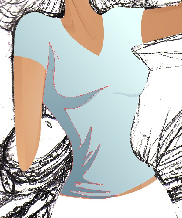 Illustrator绘制70年代的餐馆矢量插画教程,破洛洛