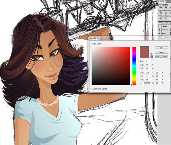 Illustrator绘制70年代的餐馆矢量插画教程,破洛洛