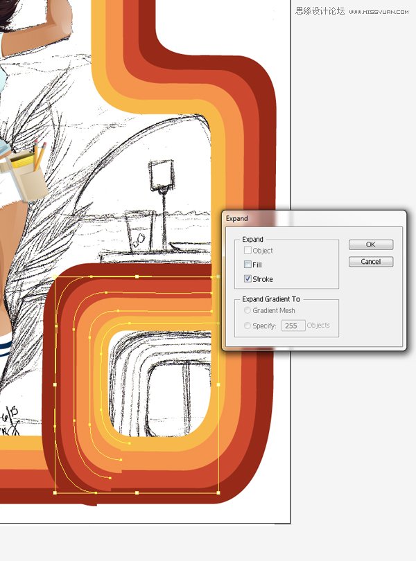 Illustrator绘制70年代的餐馆矢量插画教程,破洛洛