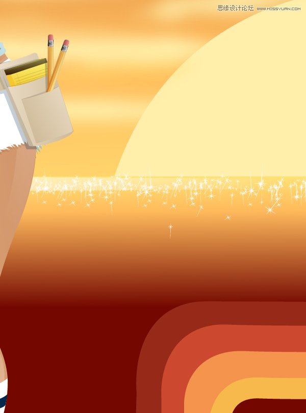 Illustrator绘制70年代的餐馆矢量插画教程,破洛洛